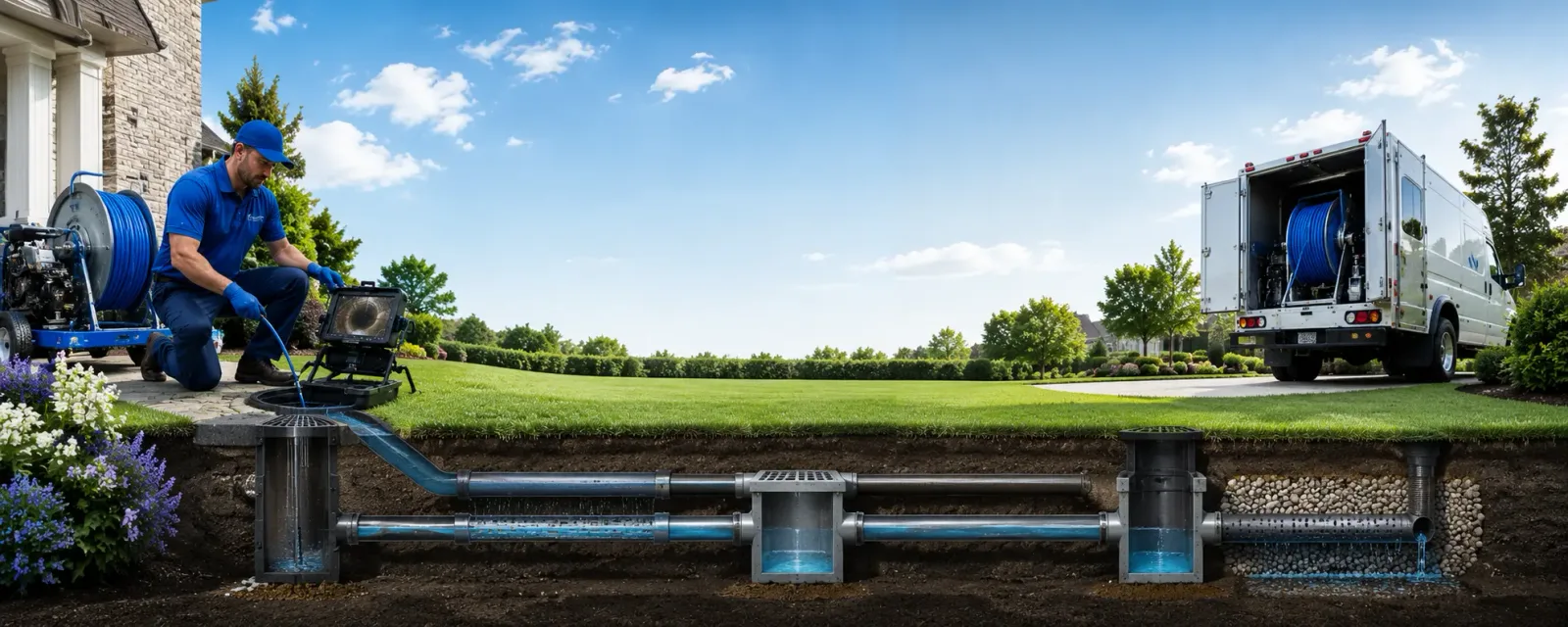 Outdoor drain cleaning information for Highland, IN